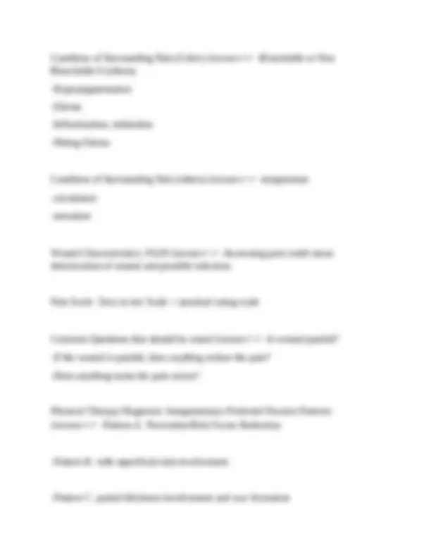 Wound Care Exam 1 questions with correct answers | Exams Nursing | Docsity