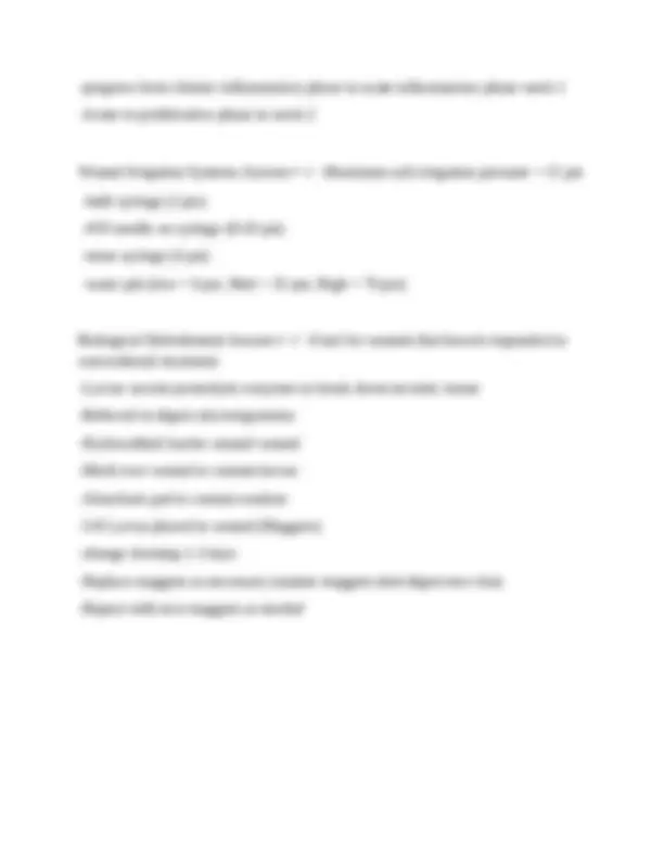 Wound Care Exam 1 questions with correct answers | Exams Nursing | Docsity