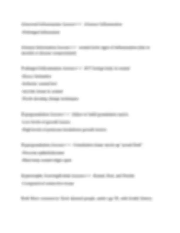 Wound Care Exam 1 questions with correct answers | Exams Nursing | Docsity