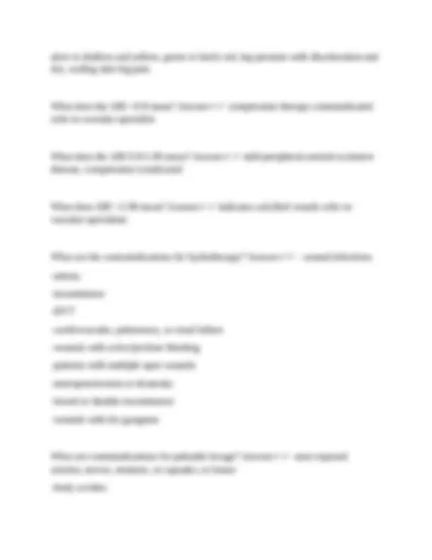 Wound Care Exam questions with correct answers | Exams Nursing | Docsity