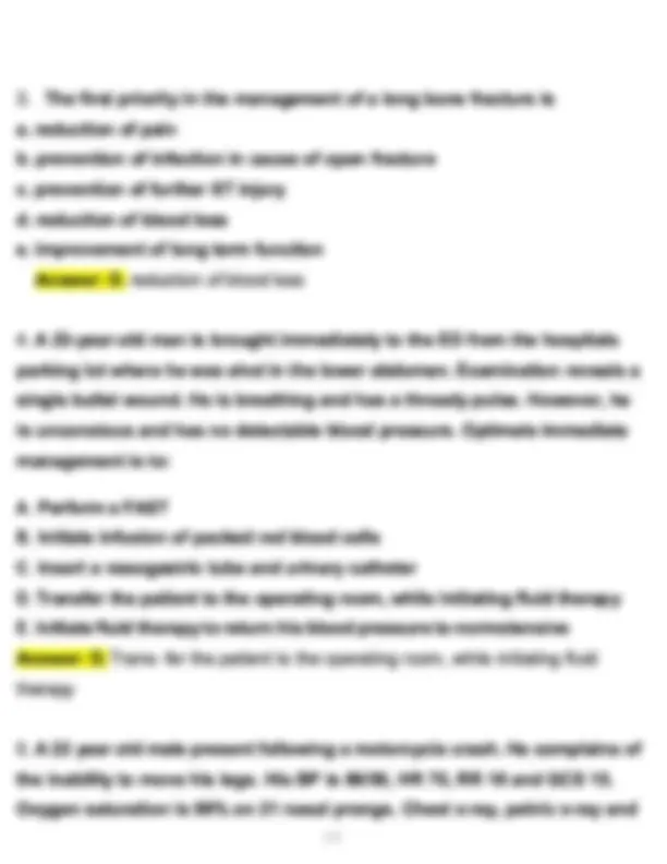 2025 ATLS 10th Edition Post Test 3 Actual (Latest 2025 / 2026 Update ...