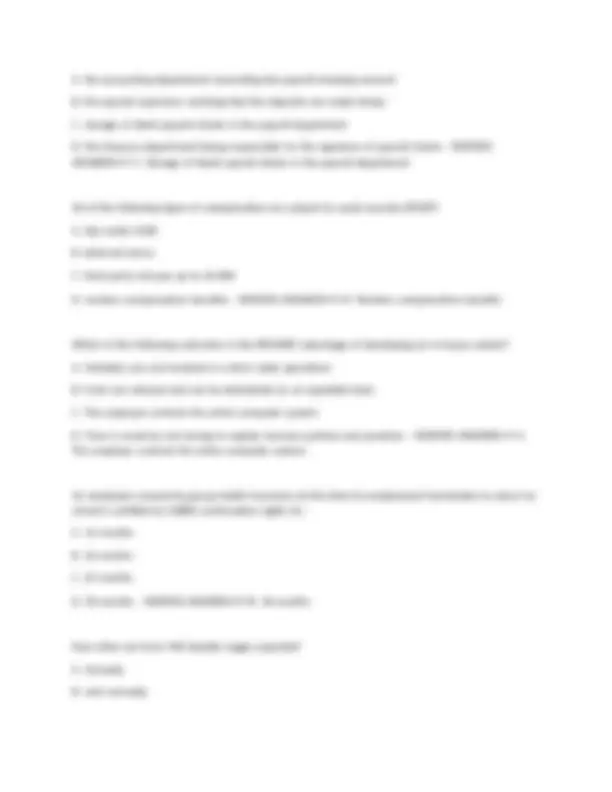 The Payroll Source CPP Practice Exam questions with answers. | Exams ...