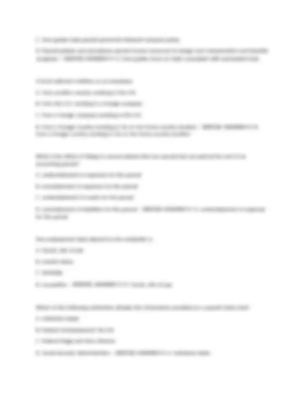 The Payroll Source CPP Practice Exam questions with answers. | Exams ...
