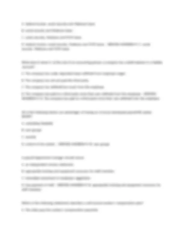 The Payroll Source CPP Practice Exam questions with answers. | Exams ...