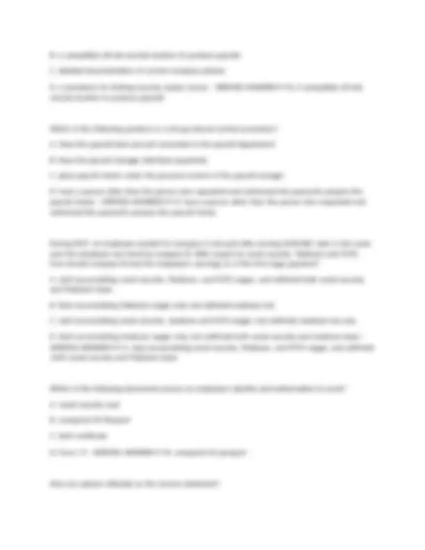 The Payroll Source CPP Practice Exam questions with answers. | Exams ...