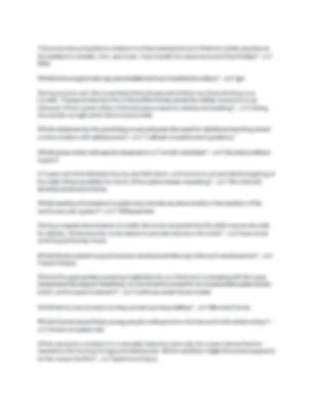 Evolve- Pediatric Growth and Development Questions and Answers. | Exams ...