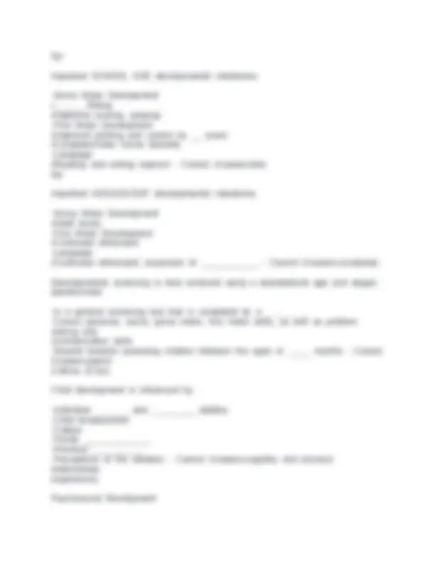 Pediatric Growth and Development Questions with Complete Answers ...