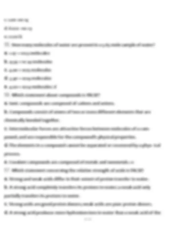 CHEM 104 Final Exam Questions and Answers 100% Correct, Exams of ...