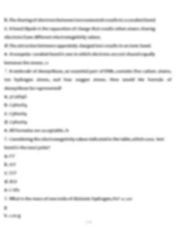 CHEM 104 Final Exam Questions and Answers 100% Correct, Exams of ...