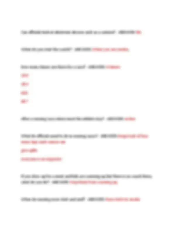 TRACK & FIELD EXAM QUESTIONS AND ANSWERS 2025 | Exams Physical Activity ...