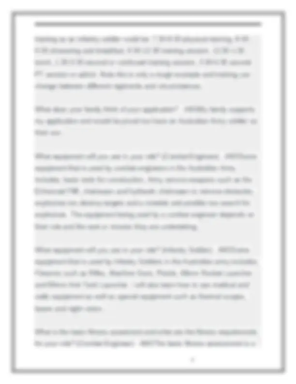 Practice Questions for Defense Interview (Combat Engineer and Infantry ...