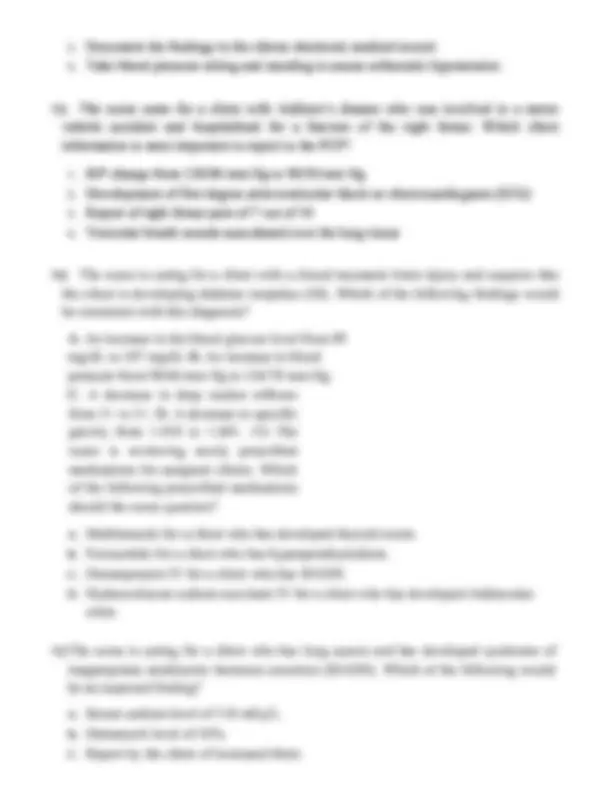 NUR 265 Exam 3 ENDOCRINE 2025-2026. Questions with correct and verified ...