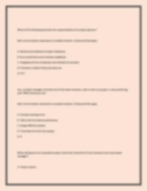 PROJECT PRE ASSESSMENT ACTUAL EXAM 100 QUESTIONS AND CORRECT ANSWERS ...