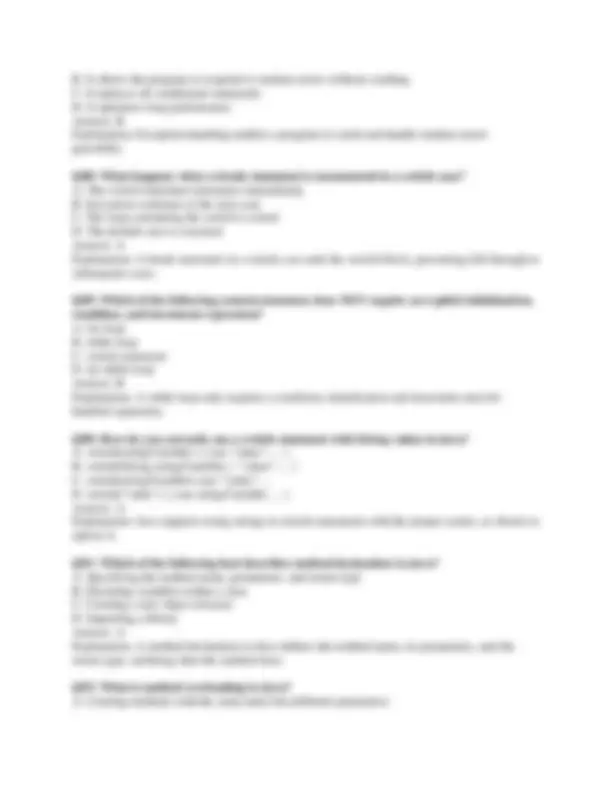 190 Introduction to Computer Programming using Java Exam | Exams ...