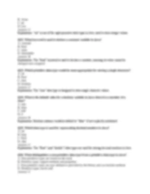190 Introduction to Computer Programming using Java Exam | Exams ...