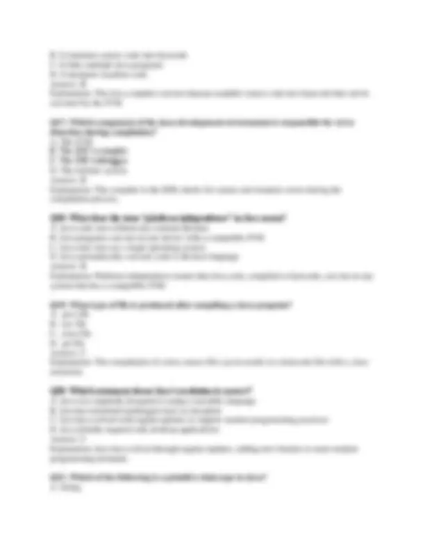 190 Introduction to Computer Programming using Java Exam | Exams ...