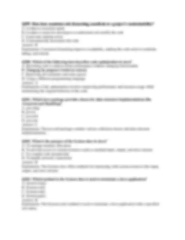 190 Introduction to Computer Programming using Java Exam | Exams ...