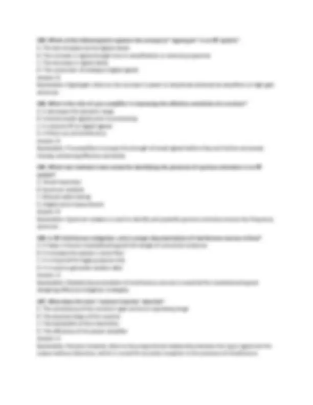 Advanced RF Interference Mitigation (AIM) Exam | Exams Technology | Docsity