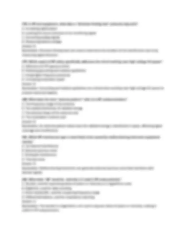 Advanced RF Interference Mitigation (AIM) Exam | Exams Technology | Docsity