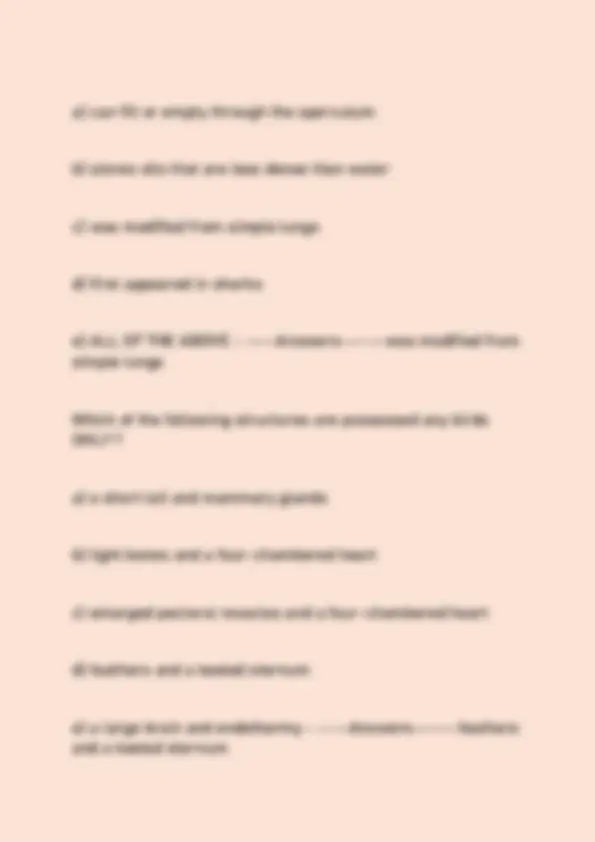 TAMU BIOLOGY 112 (ACTUAL 2025/2026) EXAM QUESTIONS AND VERIFIED CORRECT ...