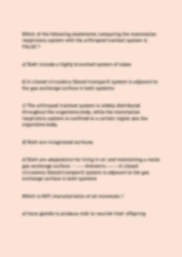 TAMU BIOLOGY 112 (ACTUAL 2025/2026) EXAM QUESTIONS AND VERIFIED CORRECT ...