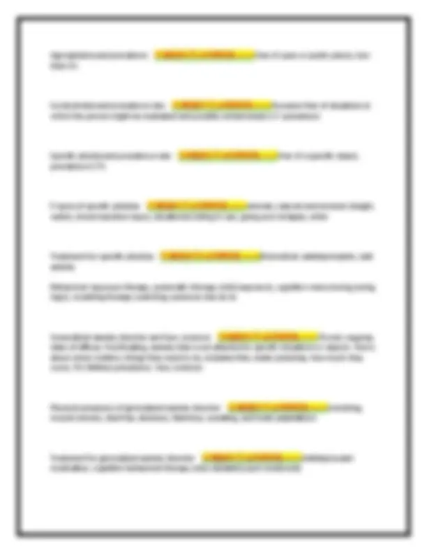 Psychological Disorders And Their Treatment Final Actual Exam Newest ...