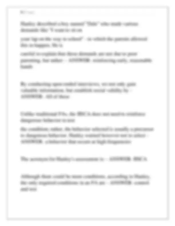 EDF 6226 EXAM 2 NEWEST 2024 / EDF 6226 BEHAVIORAL ASSESSMENT IN APPLIED ...
