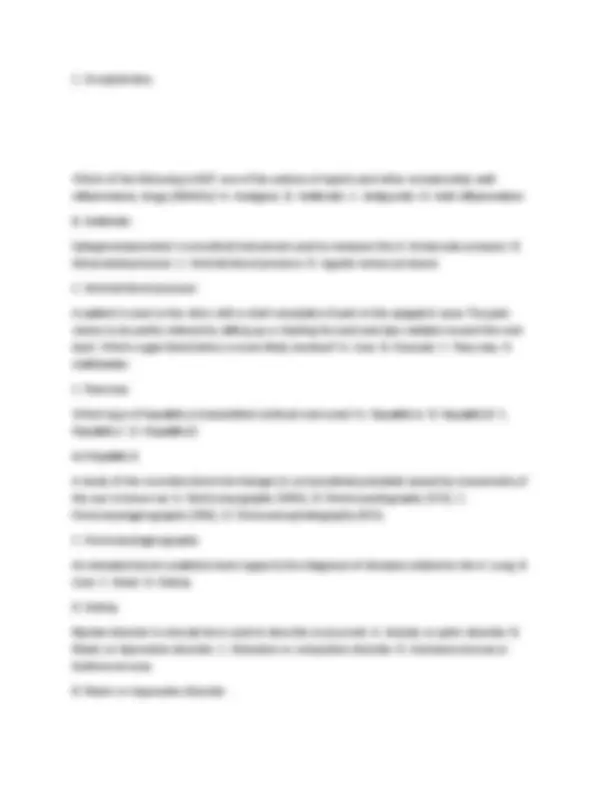 NCCAOM Biomed review Exam Best Answers 2024-2025 With 100% Guaranteed ...