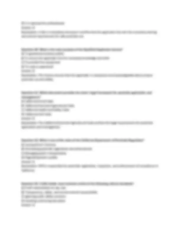 CA QAL Laws, Regulations, and Basic Principles Exam | Exams Technology ...