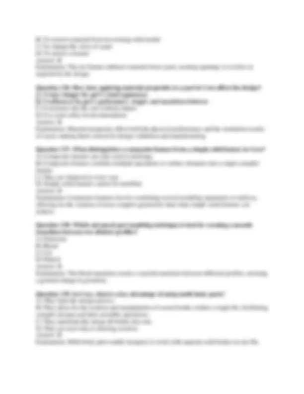 Creo Fundamentals Exam: Multiple Choice Questions and Answers | Exams ...