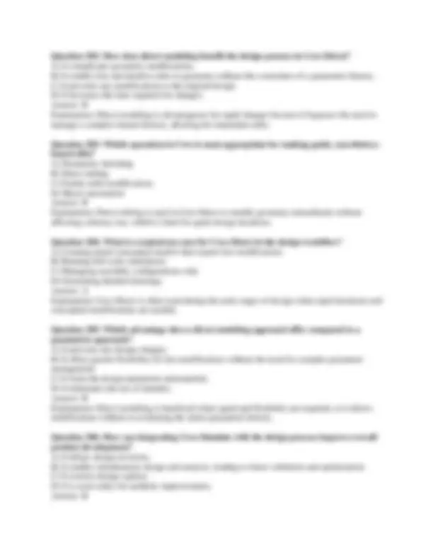 Creo Fundamentals Exam: Multiple Choice Questions and Answers | Exams ...
