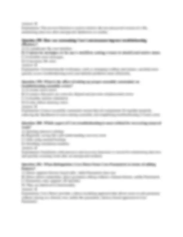 Creo Fundamentals Exam: Multiple Choice Questions and Answers | Exams ...