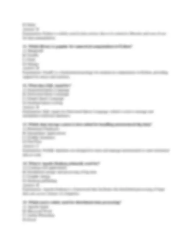 Certified Data Science Developer Practice Exam: Multiple Choice ...