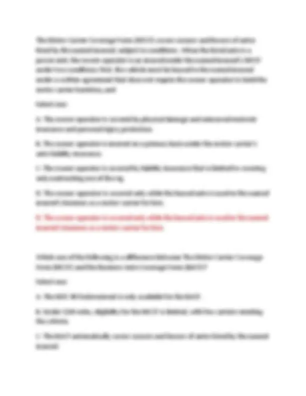 CPCU 552 (ACTUAL EXAM) QUESTIONS AND ANSWERS 2025 | Exams Credit