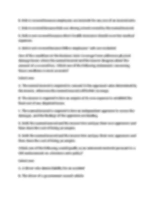 CPCU 552 (ACTUAL EXAM) QUESTIONS AND ANSWERS 2025 | Exams Credit