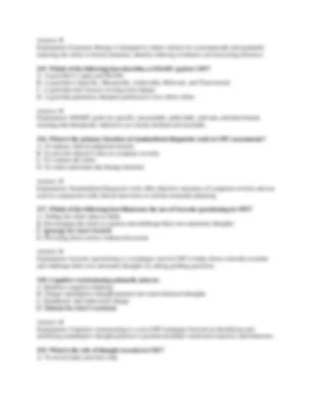 Certified Cognitive-Behavioral Therapist (CCBT) Exam | Exams Technology ...