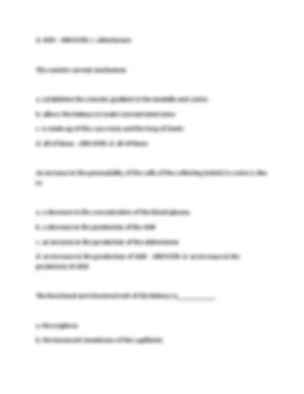 A&P II Final Exam Study Guide: Anatomy and Physiology | Exams Nursing ...