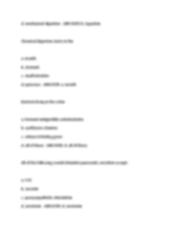 A&P II Final Exam Study Guide: Anatomy and Physiology | Exams Nursing ...
