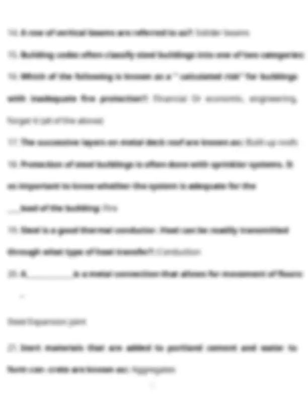 FINAL EXAM BUILDING CONSTRUCTION 2017 -2018 REVISION PAST PAPER WITH ...