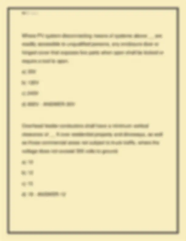 Nec Code Questions National Electrical Code (NEC) Exam Questions and Answers: A ...