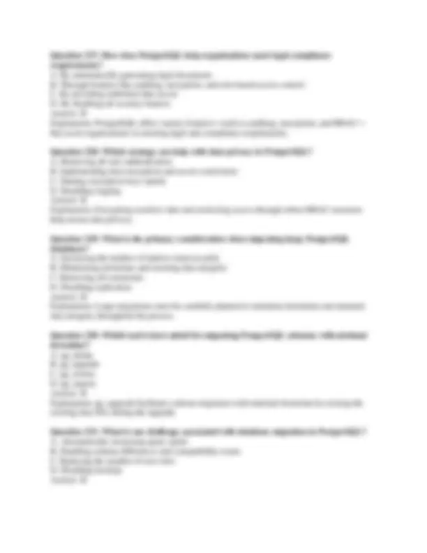 EDB PostgreSQL 13 Professional Exam | Exams Technology | Docsity