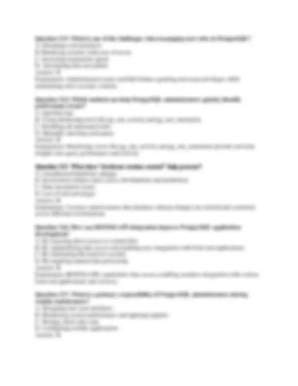EDB PostgreSQL 13 Professional Exam | Exams Technology | Docsity