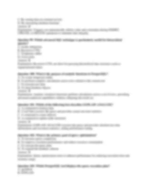 EDB PostgreSQL 13 Professional Exam | Exams Technology | Docsity