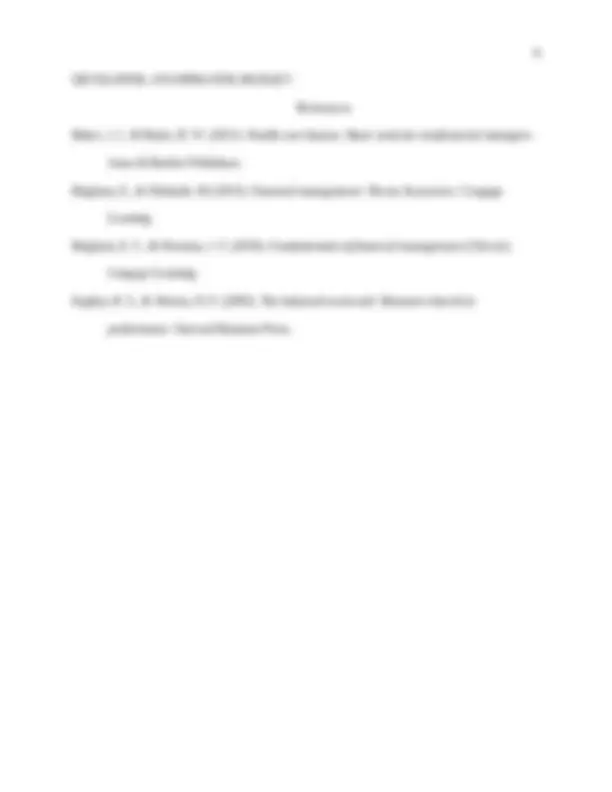 1 Running head: DEVELOPING AN OPERATING BUDGET Developing a | Thesis ...