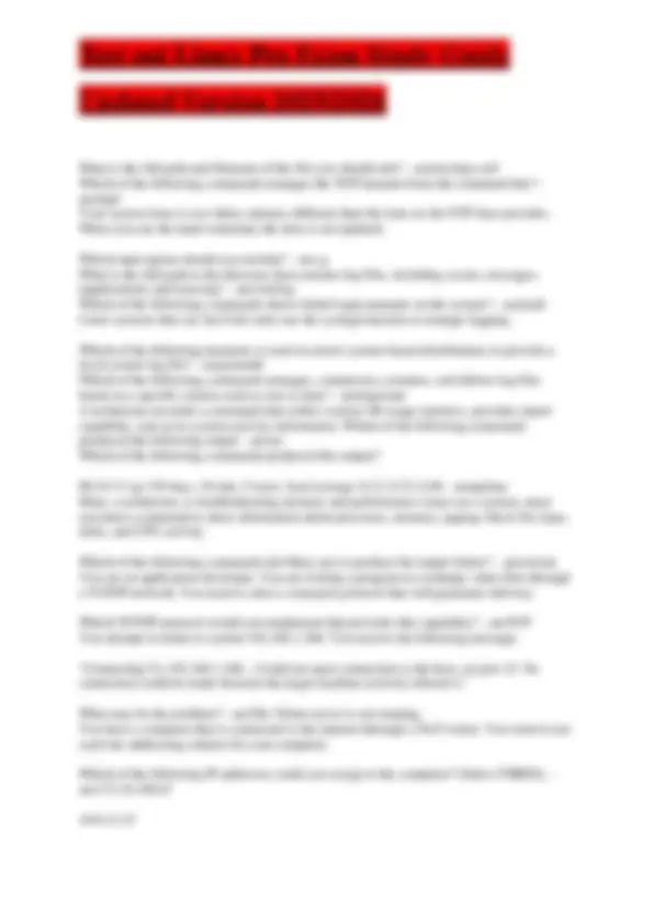 Test out Linux Pro Exam Study Guide Updated Version 2025/2026 100% ...