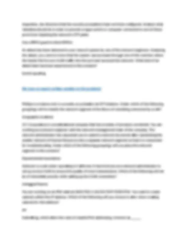 ISM4220 FINAL EXAM QUESTIONS WITH 100% VERIFIED SOLUTIONS 2023-2025 ...