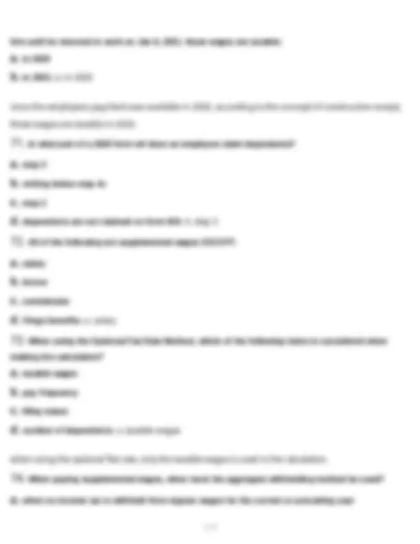Fpc Question FPC Exam Practice Questions and Answers: Employment Law and Tax ...