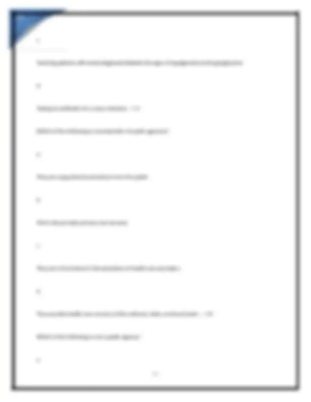 Introduction to Professional Nursing Practices: Multiple Choice ...
