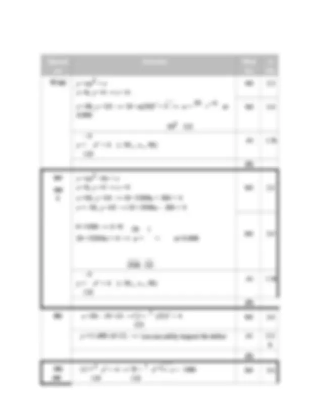 A-Level Edexcel Pure Mathematics Paper 1 Mark Scheme 2025-2026. Pure ...