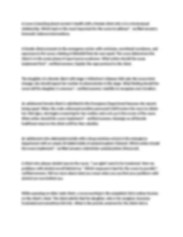 NSG-322 PRACTICE Exam Questions with correct Answers. | Exams Nursing ...